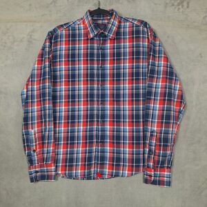 UNTUCKit Blue and Red Plaid Casual Shirt